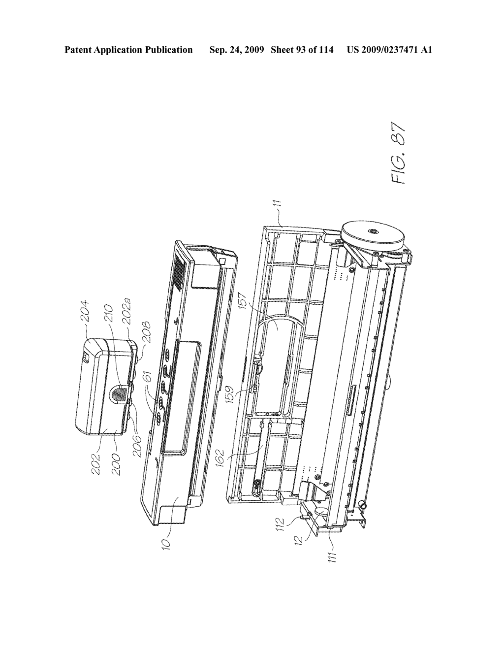 Printing Fluid Supply Device With Channeled Absorbent Material - diagram, schematic, and image 94