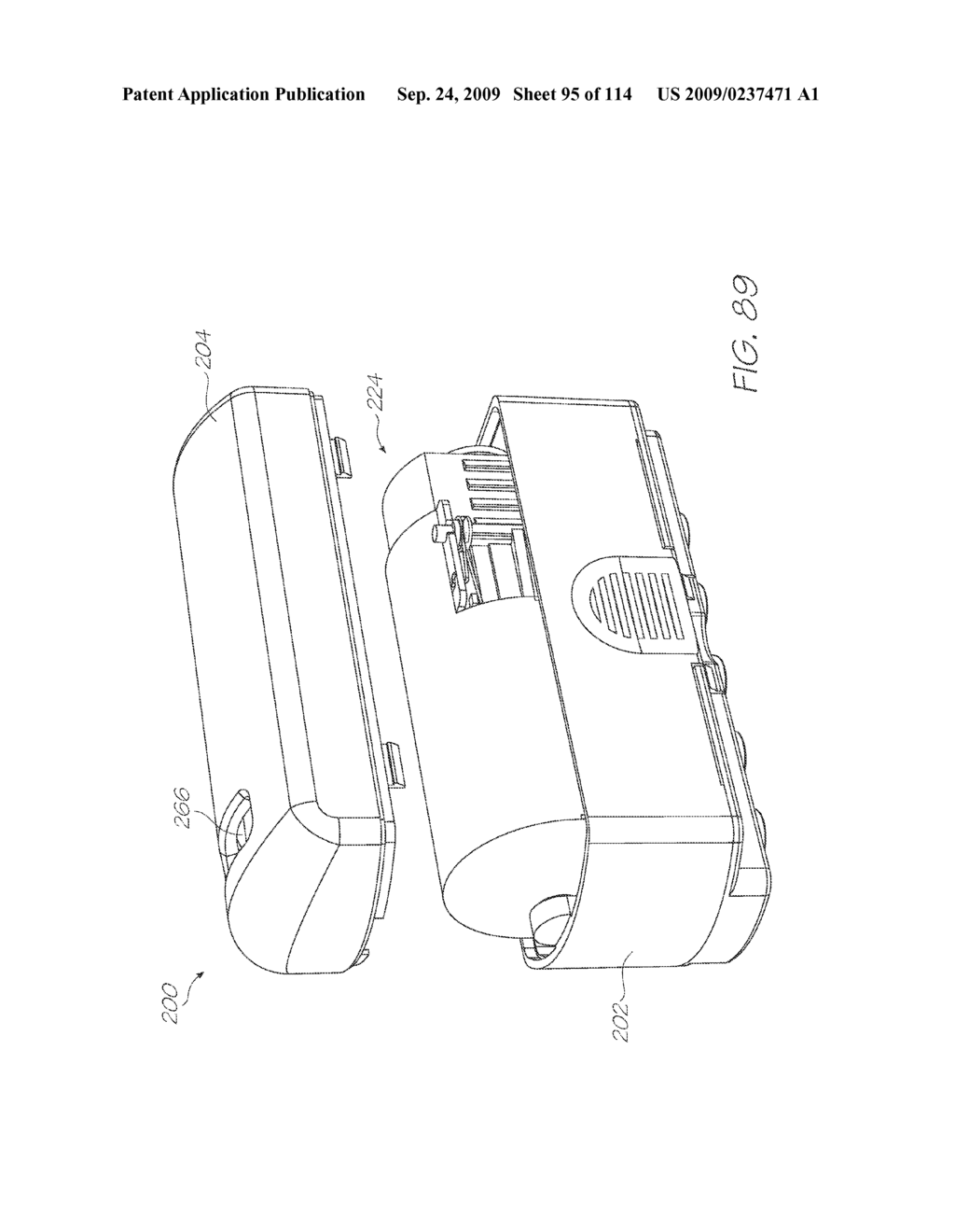 Printing Fluid Supply Device With Channeled Absorbent Material - diagram, schematic, and image 96