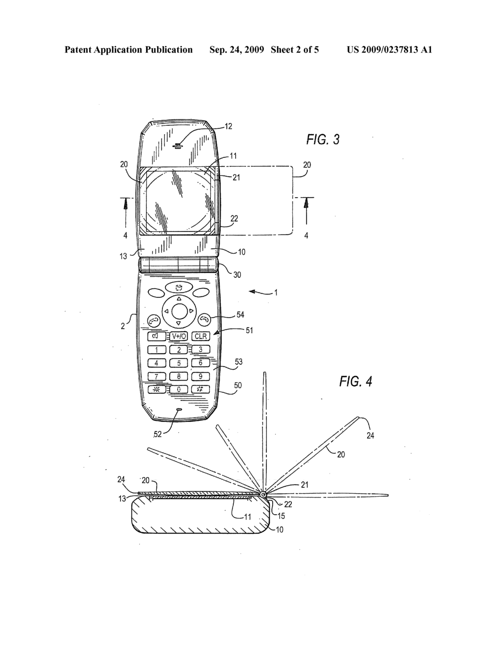 WIRELESS COMMUNICATION DEVICE WITH MAGNIFYING LENS - diagram, schematic, and image 03