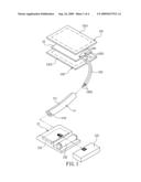 Personal article with electron luminescent display diagram and image