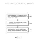 AVERAGE SERVO CONTROL METHOD AND SYSTEM, AND TARGET LEVEL DETERMINATION METHOD APPLIED IN THEREOF diagram and image