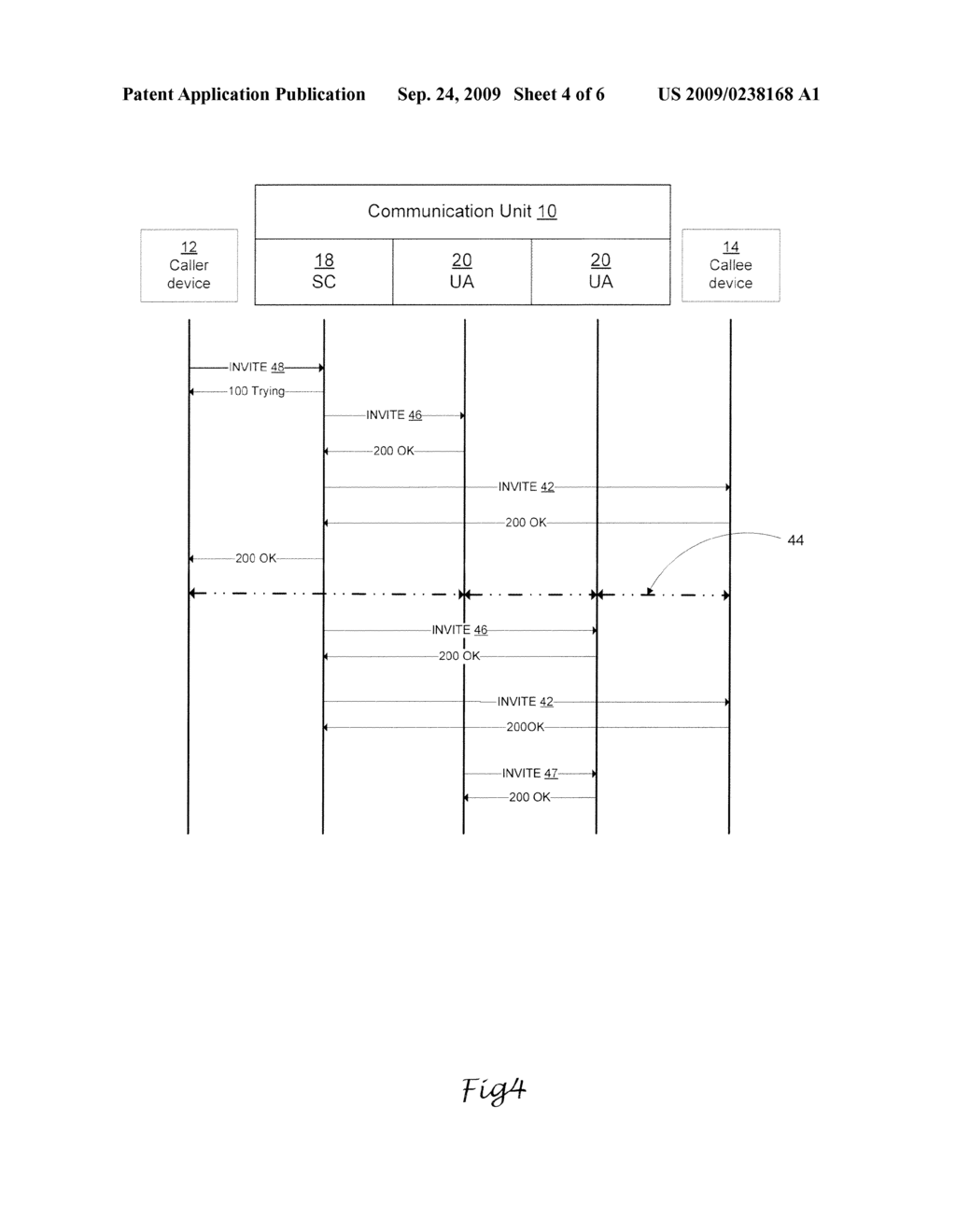 COMMUNICATION NODE AND METHOD FOR HANDLING SIP COMMUNICATION - diagram, schematic, and image 05