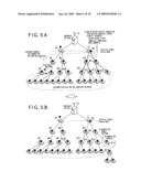 Tree-type broadcast system, method of instructing mode switch, broadcast device, and broadcast process program diagram and image