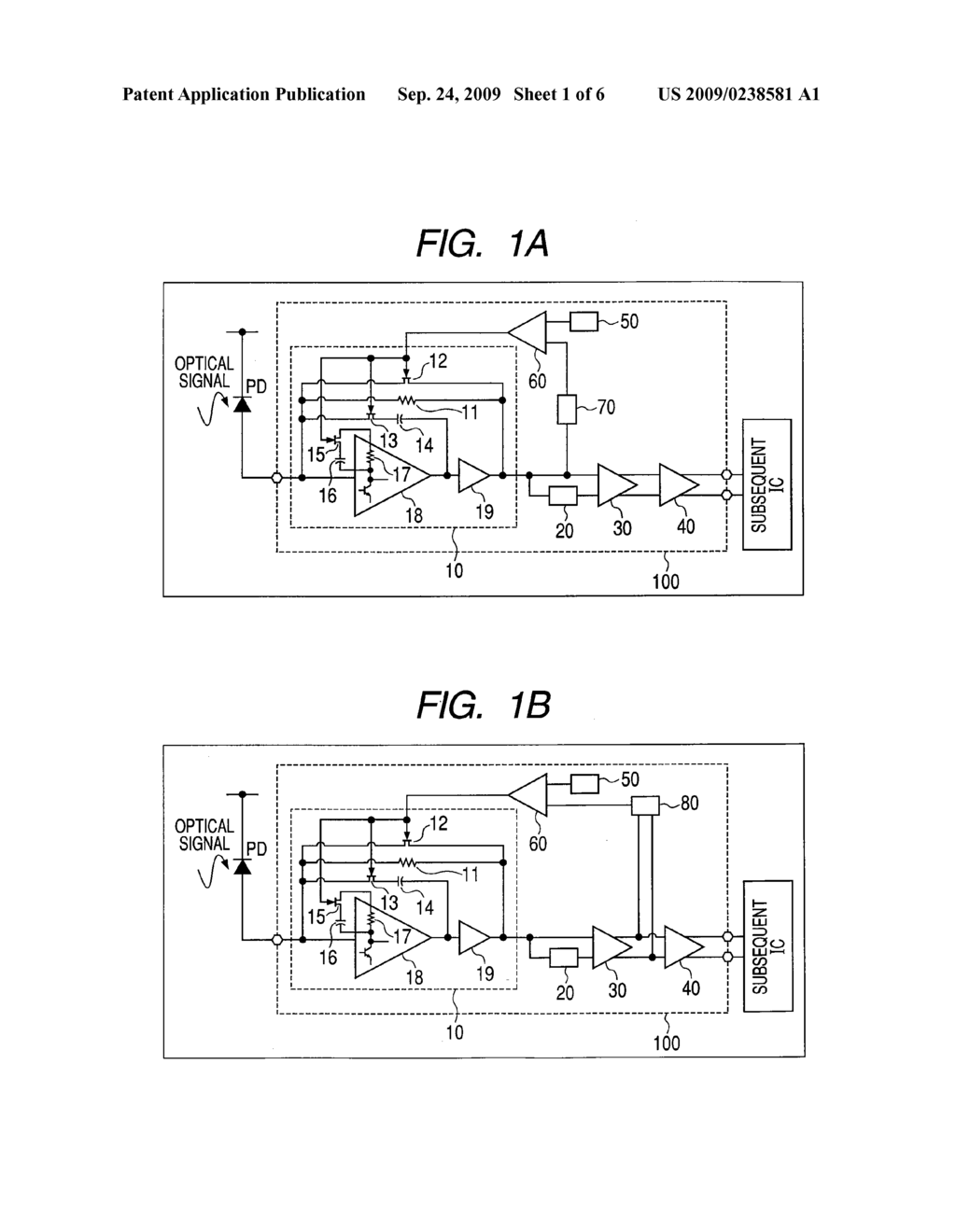 OPTICAL SIGNAL RECEIVING CIRCUIT - diagram, schematic, and image 02