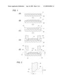 PROCESS OF FORMING A DEFLECTION MIRROR IN A LIGHT WAVEGUIDE diagram and image