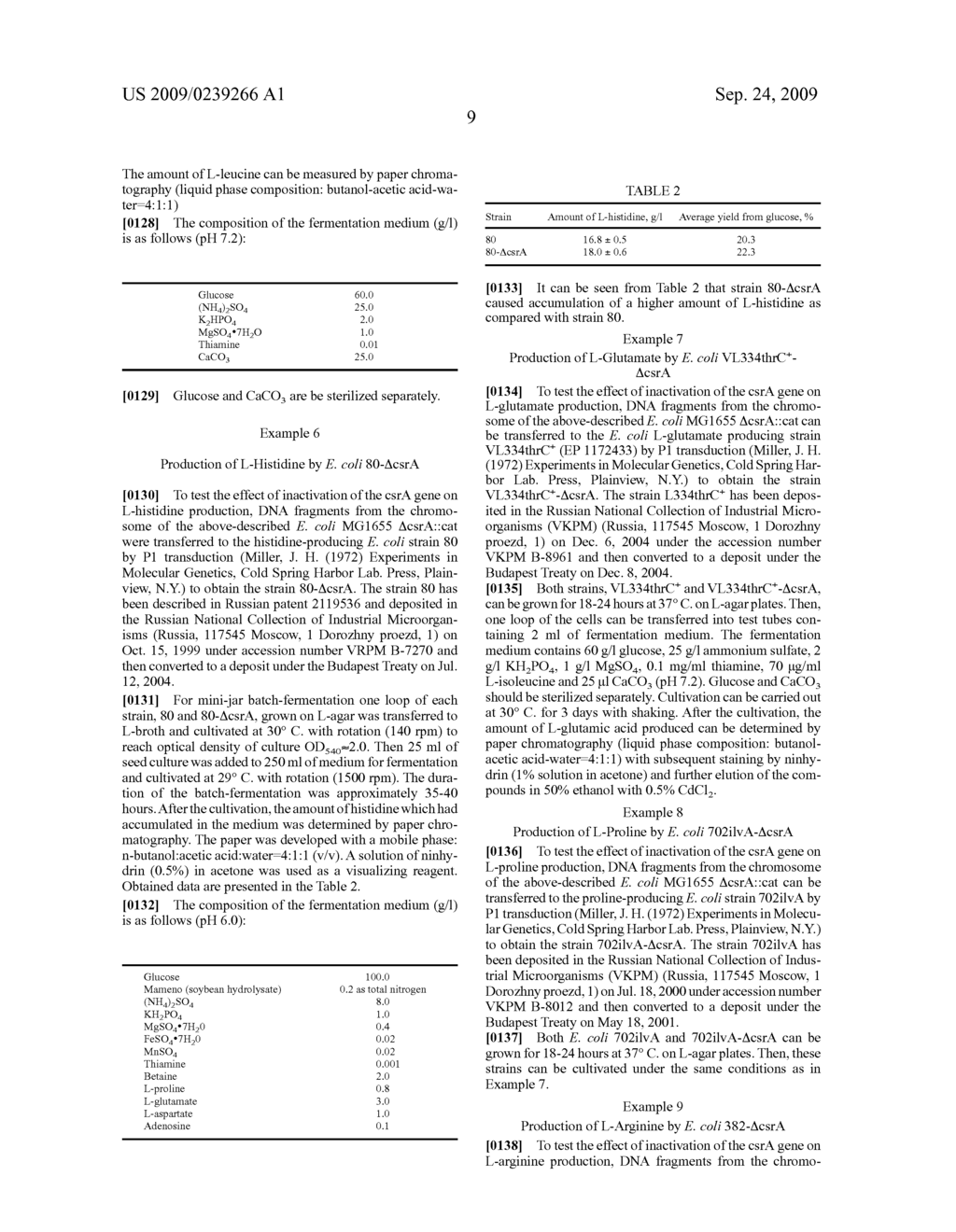 Method for Producing a Non-Aromatic L-Amino Acid Using a Bacterium of the Enterobacteriaceae Family Having Expression of the csrA Gene Attenuated - diagram, schematic, and image 12