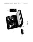 Modular cell phone for laptop computers diagram and image