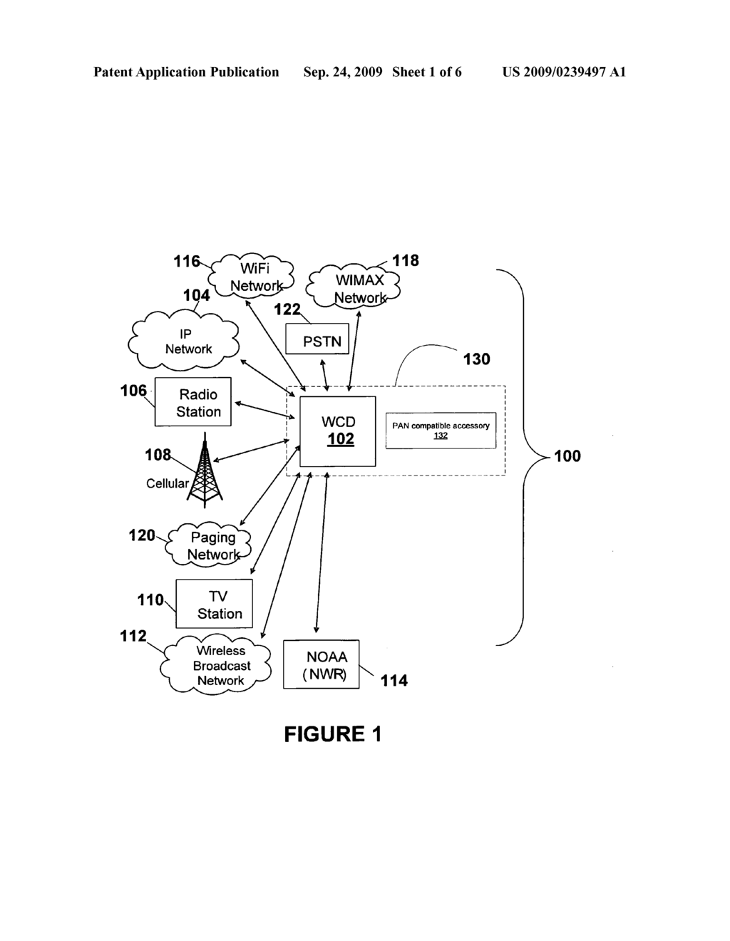 PROVISION OF AN EMERGENCY ALERT SYSTEM ALERT MESSAGE VIA A PERSONAL AREA NETWORK COMPATIBLE ACCESSORY - diagram, schematic, and image 02