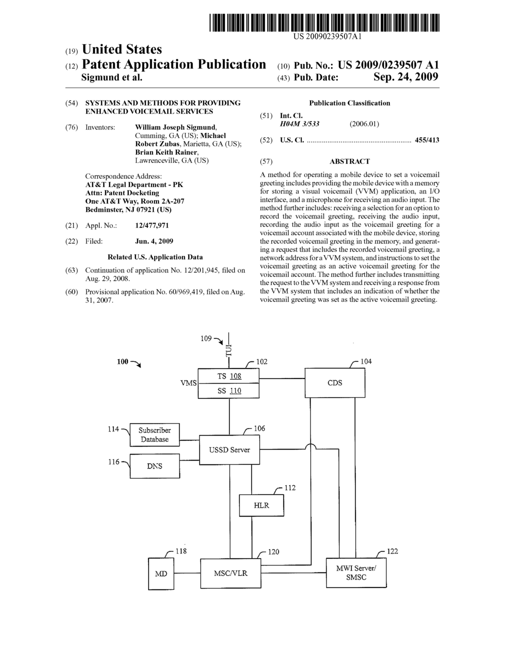 Systems and Methods for Providing Enhanced Voicemail Services - diagram, schematic, and image 01