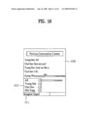 TERMINAL AND METHOD OF HAVING CONVERSATION USING INSTANT MESSAGING SERVICE THEREIN diagram and image