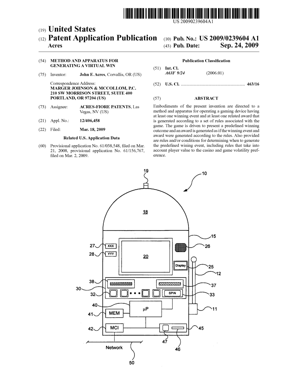 METHOD AND APPARATUS FOR GENERATING A VIRTUAL WIN - diagram, schematic, and image 01