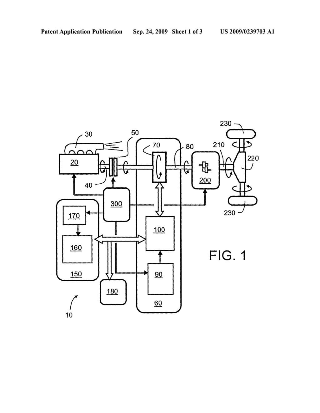 HYBRID POWERTRAIN AND A METHOD FOR CONTROLLING A HYBRID POWERTRAIN - diagram, schematic, and image 02