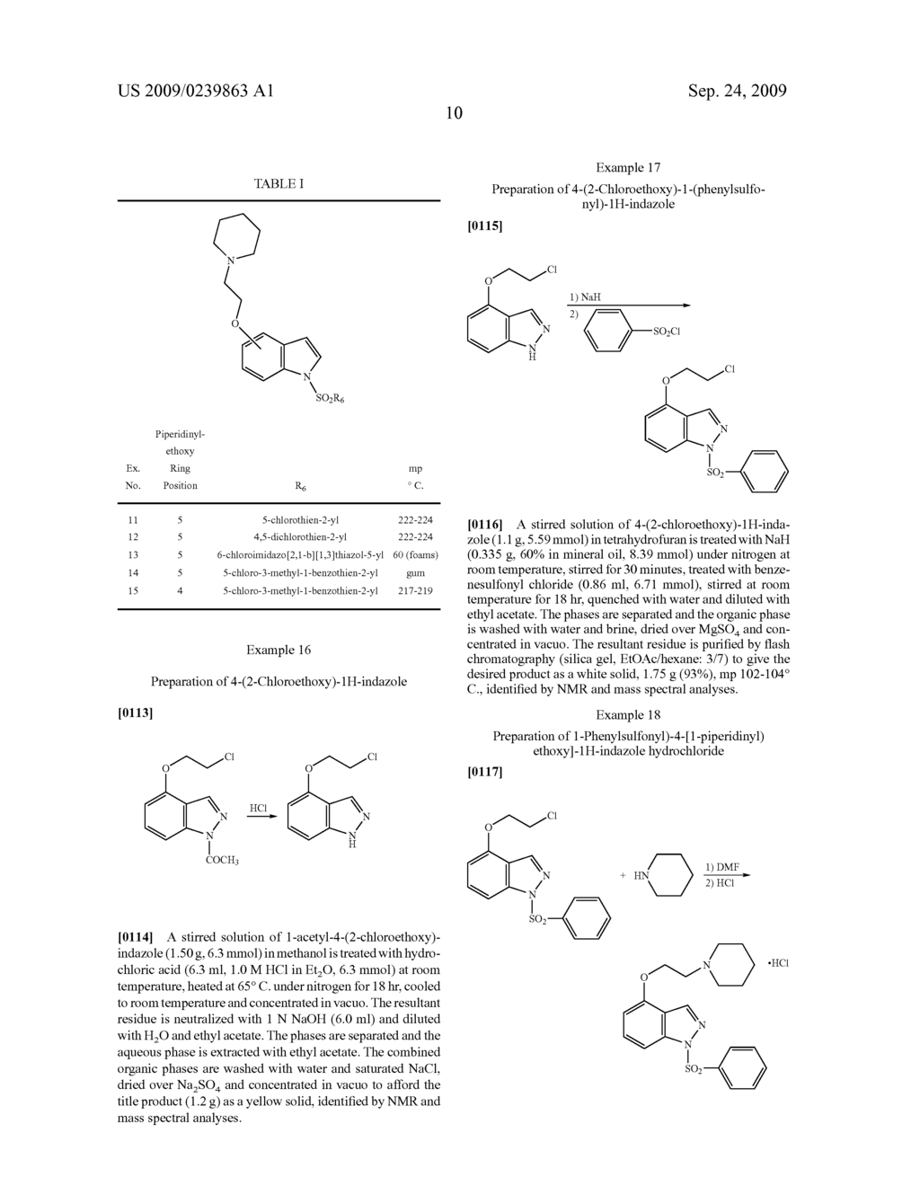 1-ARYL-OR 1- ALKYLSULFONYLBENZAZOLE DERIVATIVES AS 5-HYDROXYTRYPTAMINE-6 LIGANDS - diagram, schematic, and image 11