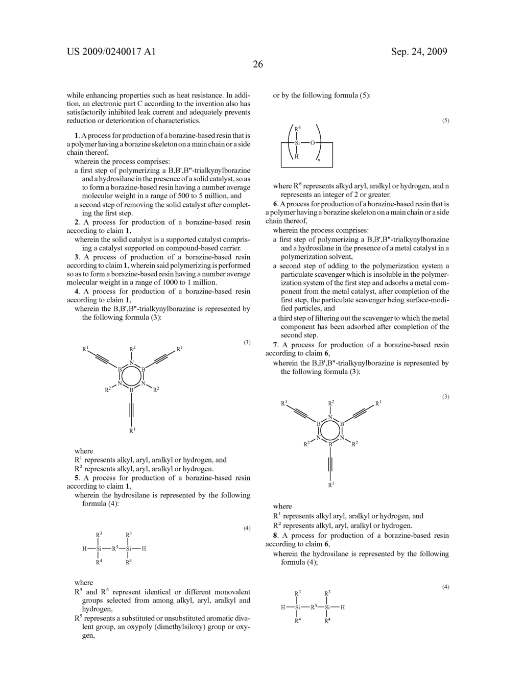 Borazine-based resin, process for its production, borazine-based resin composition, insulating film and method for its formation - diagram, schematic, and image 36