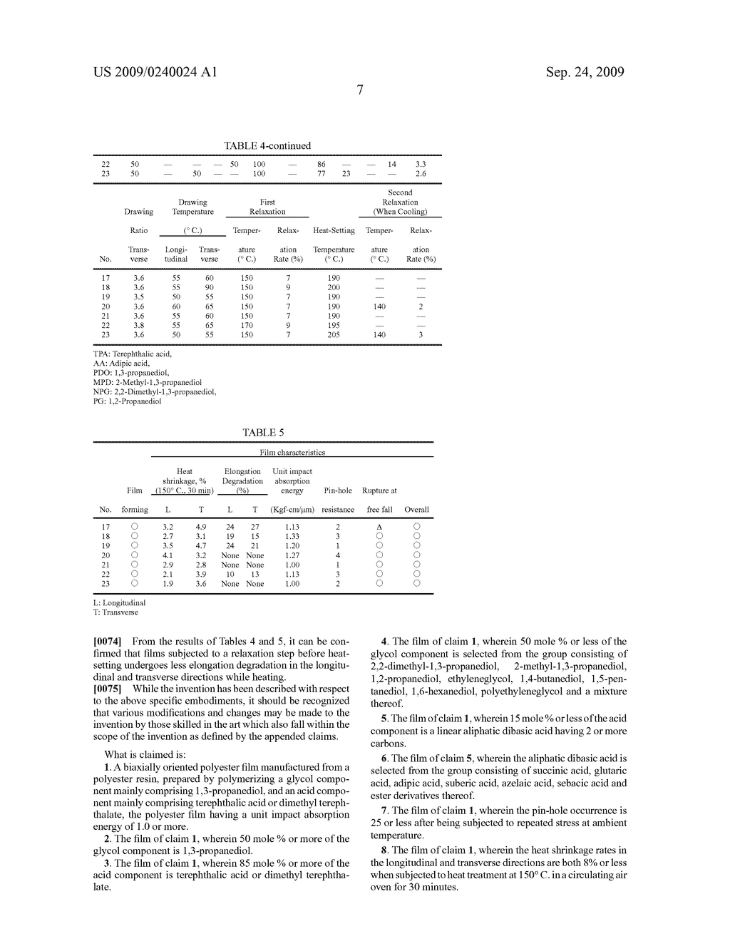 BIAXIALLY ORIENTED POLYESTER FILM AND PREPARATION THEREOF - diagram, schematic, and image 08