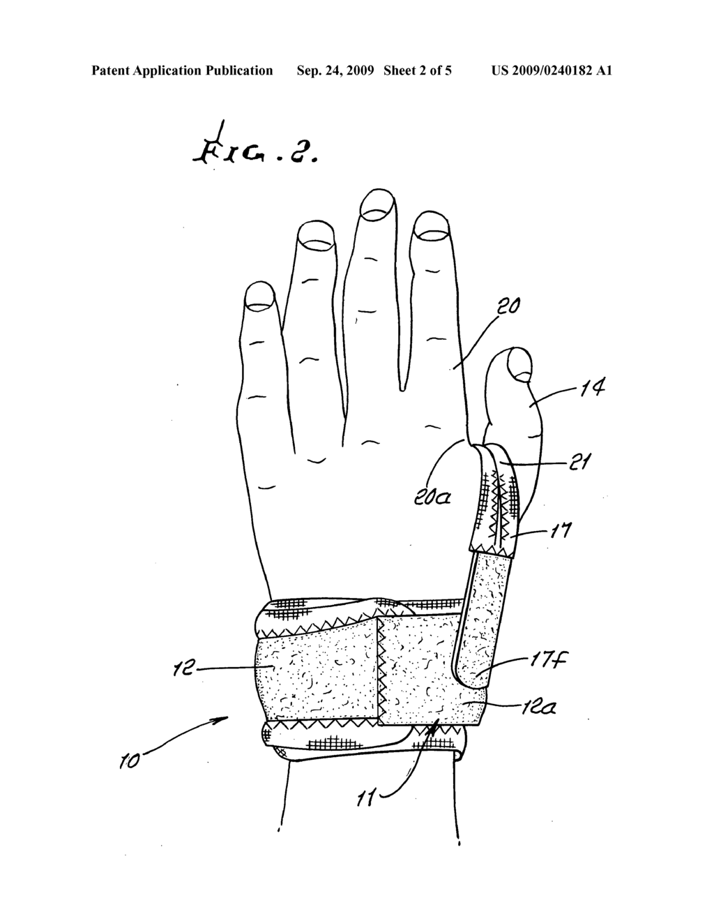 Non-Immobilizing thumb brace - diagram, schematic, and image 03