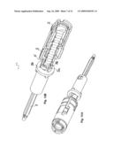 INJECTION DEVICE WITH CLAW-TYPE LOCK diagram and image