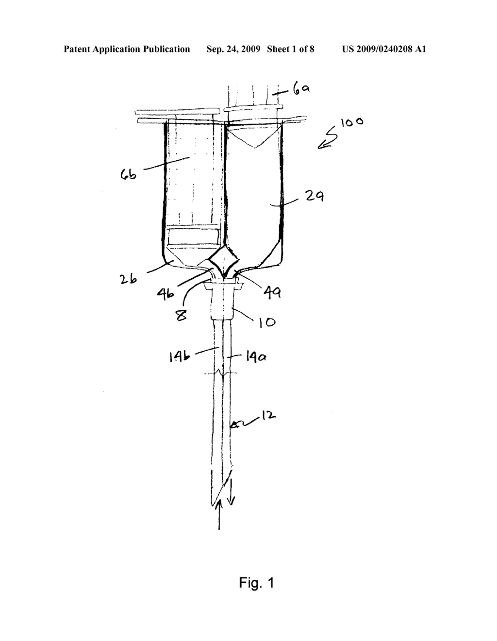 Microparticle delivery syringe and needle for placing particle suspensions and removing vehicle fluid - diagram, schematic, and image 02