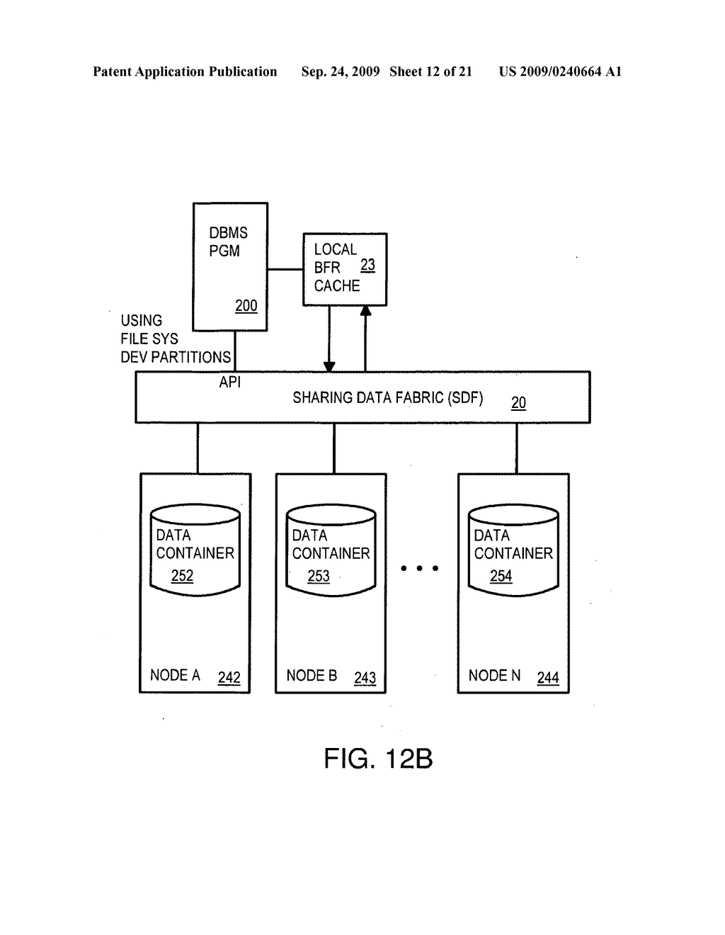 Scalable Database Management Software on a Cluster of Nodes Using a Shared-Distributed Flash Memory - diagram, schematic, and image 13