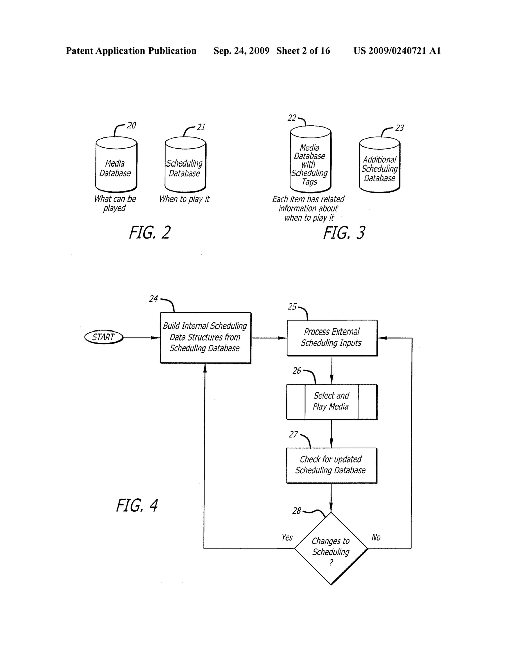 METHOD AND SYSTEM FOR ELECTRONICALLY SCHEDULING PLAYBACK OF MEDIA CONTENTS - diagram, schematic, and image 03