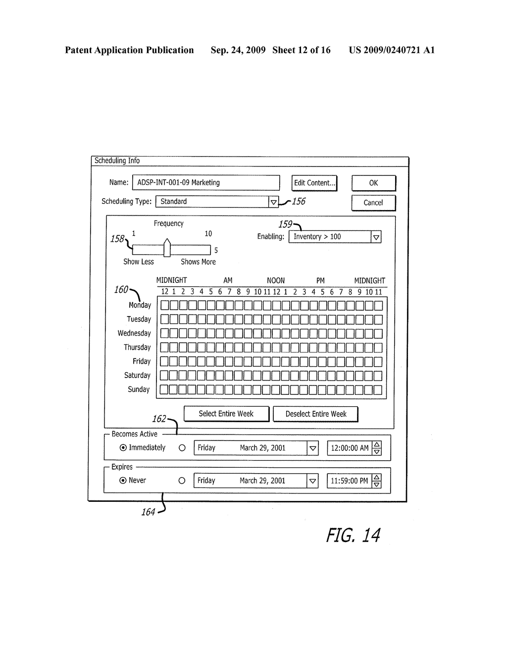 METHOD AND SYSTEM FOR ELECTRONICALLY SCHEDULING PLAYBACK OF MEDIA CONTENTS - diagram, schematic, and image 13