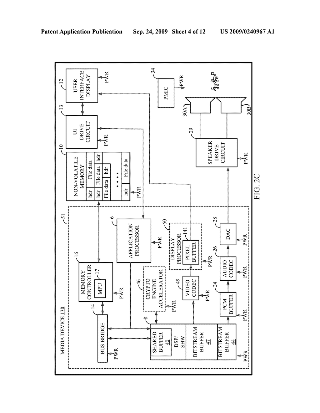EFFICIENT LOW POWER RETRIEVAL TECHNIQUES OF MEDIA DATA FROM NON-VOLATILE MEMORY - diagram, schematic, and image 05