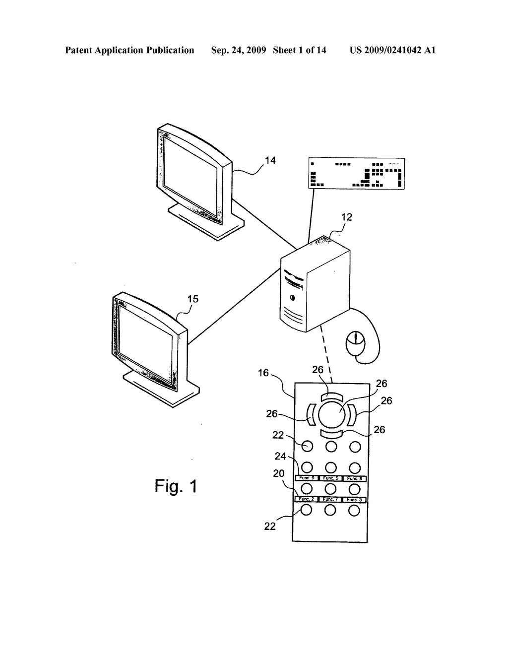 Method and apparatus for controlling and operating computers used in vision screening and correction as well as other applications utilizing remote control or dual visual outputs - diagram, schematic, and image 02