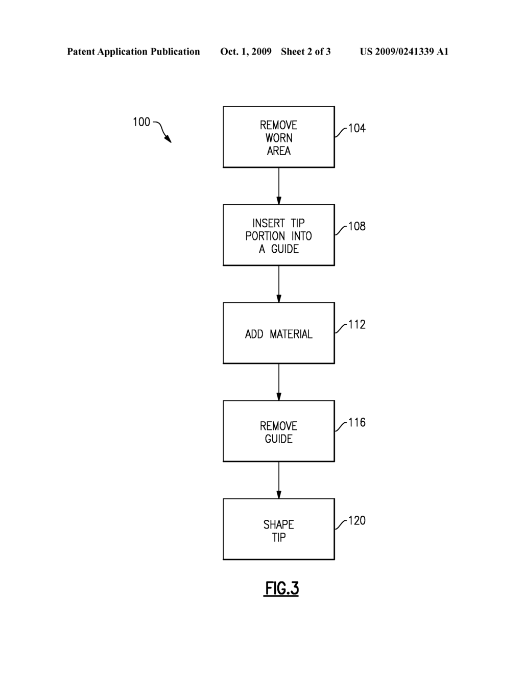 METHOD FOR REPAIRING AN AIRFOIL - diagram, schematic, and image 03