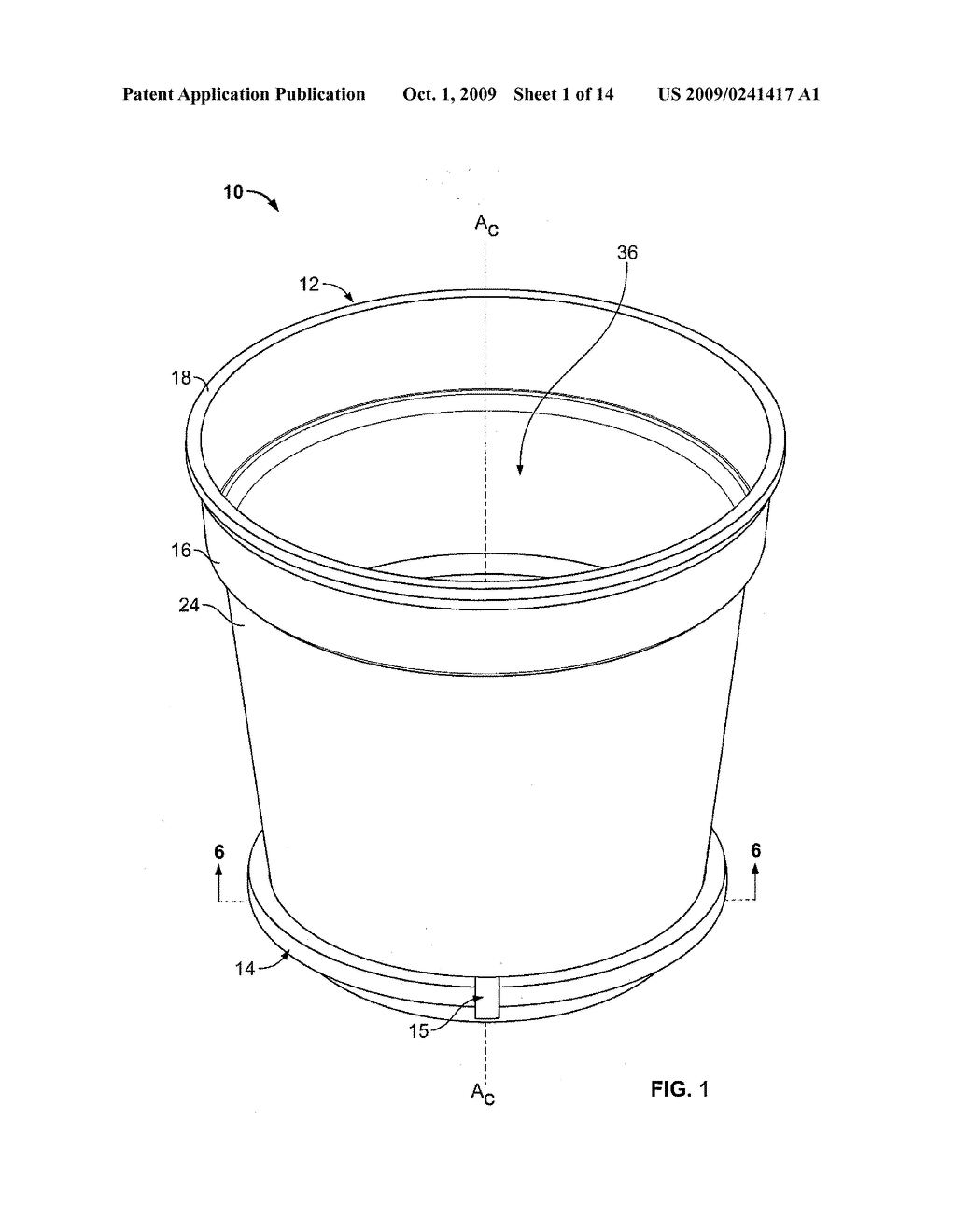 Open Bottomed Planting Pot with Releaseable Bottom Cover - diagram, schematic, and image 02