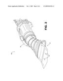 Gas Turbine Engine Systems Involving Variable Nozzles with Flexible Panels diagram and image