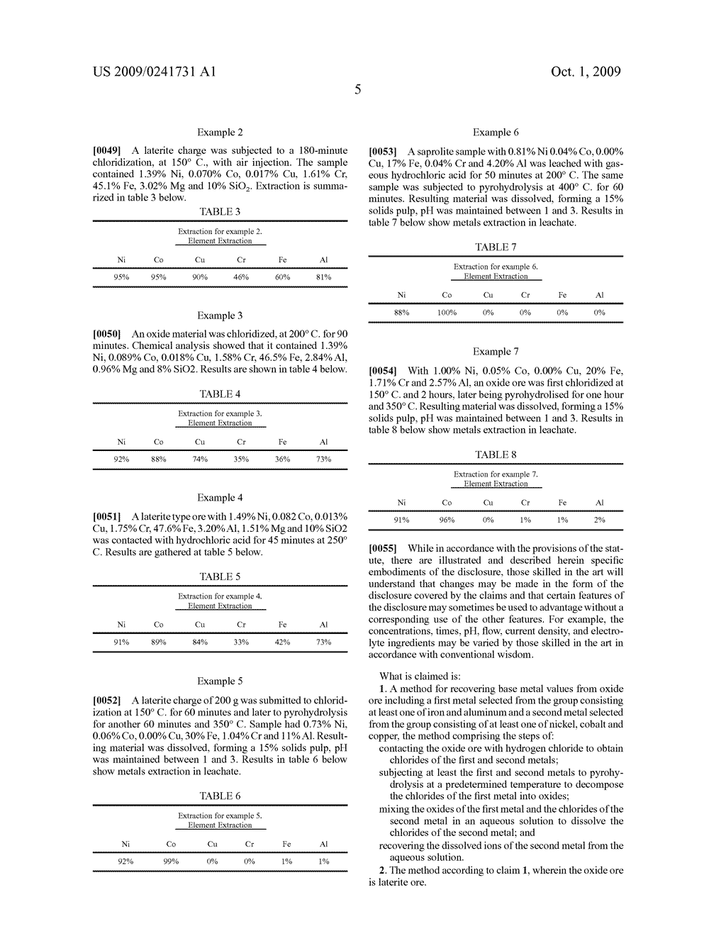 SYSTEM AND METHOD FOR EXTRACTING BASE METAL VALUES FROM OXIDE ORES - diagram, schematic, and image 10