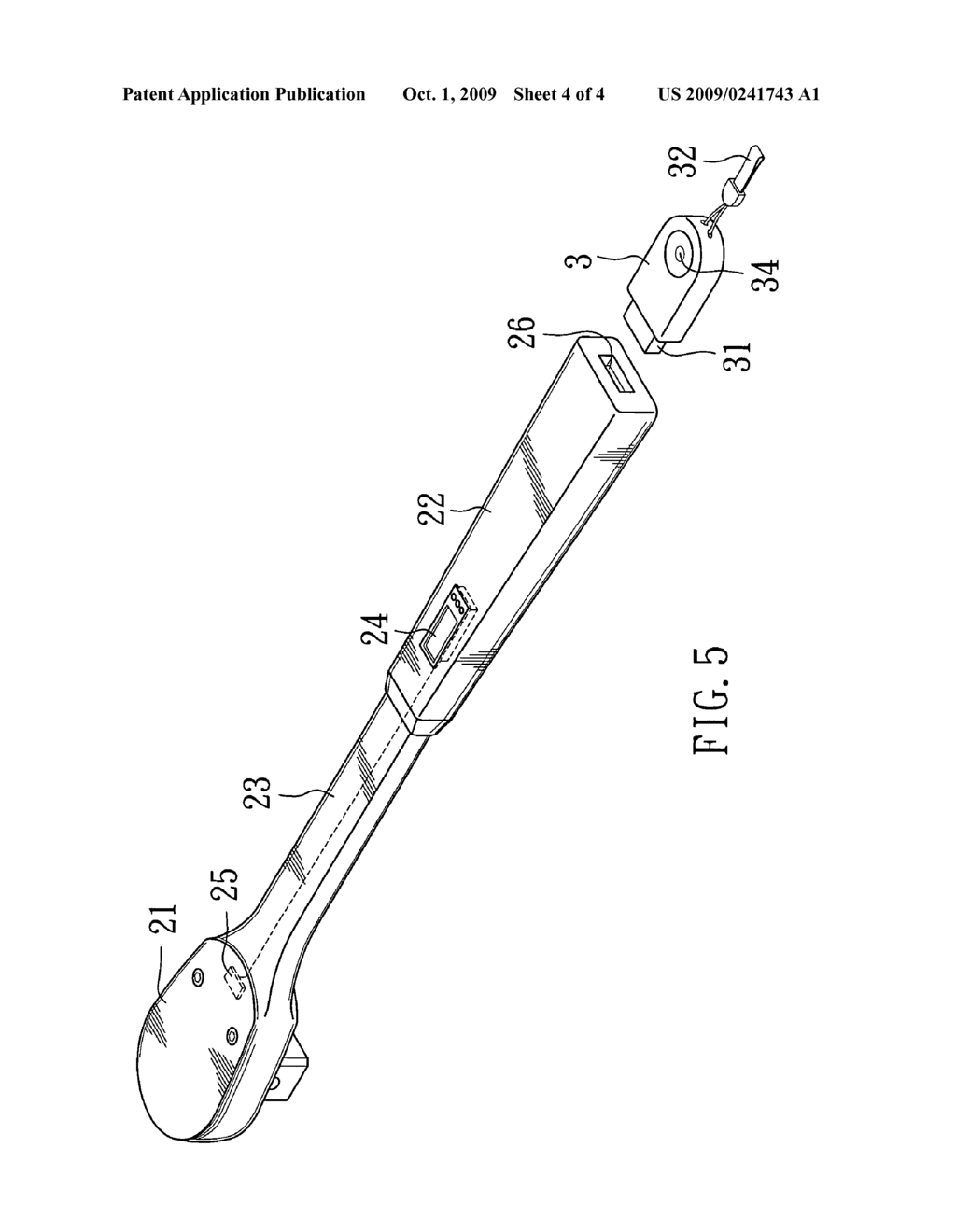 ELECTRONIC TORQUE SPANNER WITH EXPANSION MEMBER - diagram, schematic, and image 05