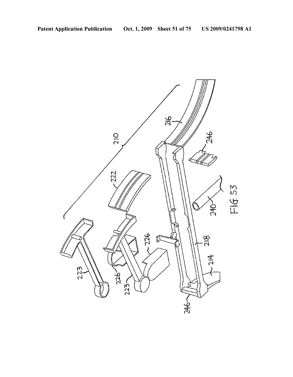 Method and device for transporting toy moving object between dislocated slot track segments - diagram, schematic, and image 52