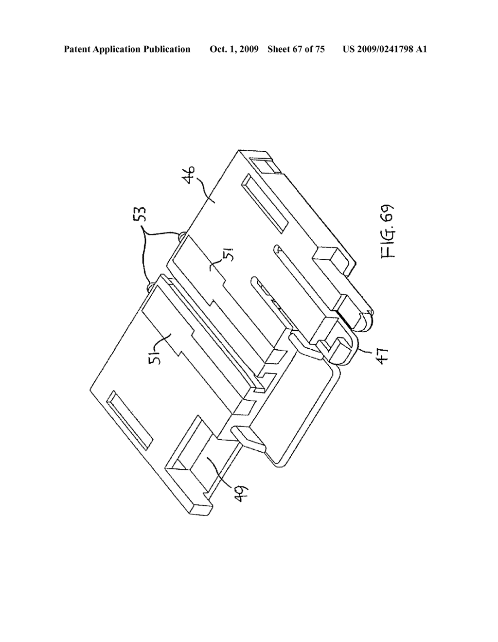 Method and device for transporting toy moving object between dislocated slot track segments - diagram, schematic, and image 68