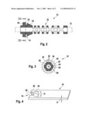 FASTENING DEVICE FOR A LINE diagram and image