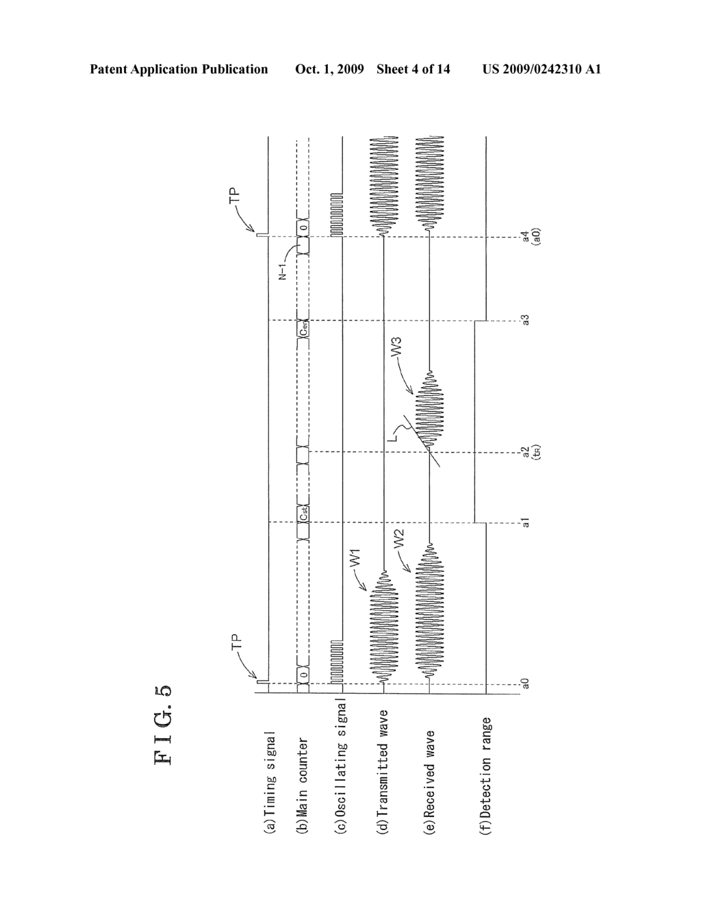 OBJECT DETECTING APPARATUS, OPENING AND CLOSING CONTROL SYSTEM FOR VEHICLE USING OBJECT DETECTING APPARATUS, AND METHOD OF DETECTING UPSTROKE OF ENVELOPE - diagram, schematic, and image 05