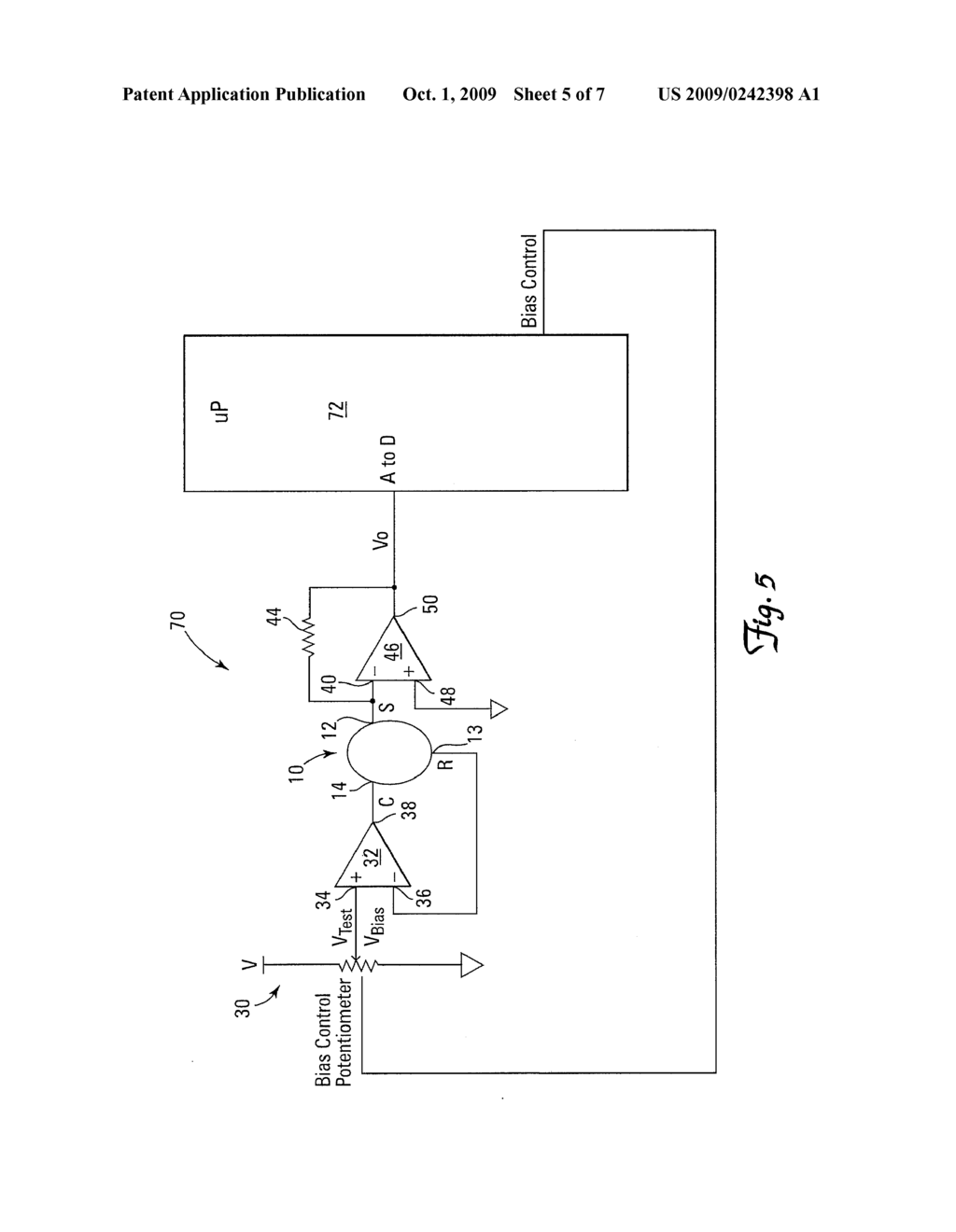 DEVICE AND METHOD FOR MONITORING AN ELECTROCHEMICAL GAS SENSOR - diagram, schematic, and image 06