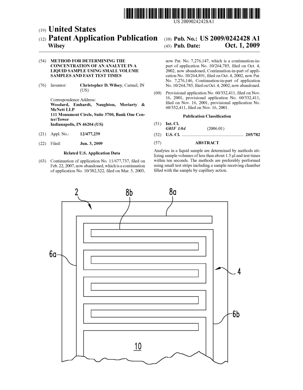 METHOD FOR DETERMINING THE CONCENTRATION OF AN ANALYTE IN A LIQUID SAMPLE USING SMALL VOLUME SAMPLES AND FAST TEST TIMES - diagram, schematic, and image 01