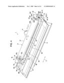 TRANSPORT DEVICE FOR TRANSPORTING ROLL-SHAPED RECORDING MEDIUM AND RECORDING APPARATUS diagram and image