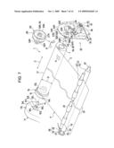 TRANSPORT DEVICE FOR TRANSPORTING ROLL-SHAPED RECORDING MEDIUM AND RECORDING APPARATUS diagram and image