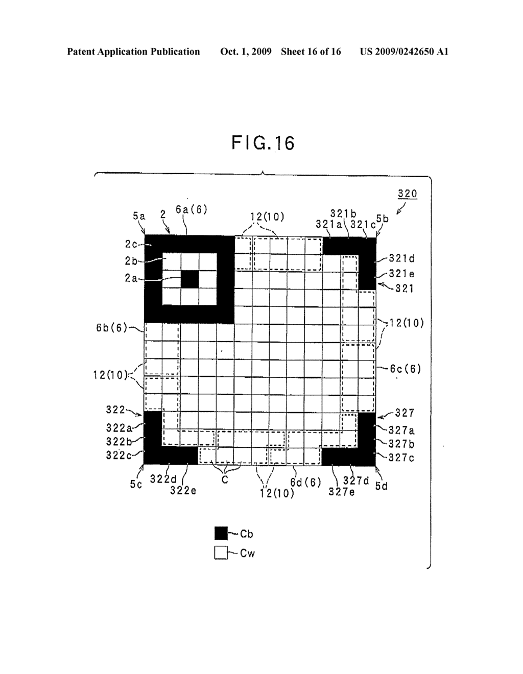 TWO-DIMENSIONAL CODE HAVING RECTANGULAR REGION PROVIDED WITH SPECIFIC PATTERNS FOR SPECIFICATION OF CELL POSTIONS AND DISTINCTION FROM BACKGROUND - diagram, schematic, and image 17