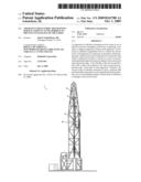 Apparatus for flexibly restraining service loops in an oil derrick to prevent entangling of the loops diagram and image