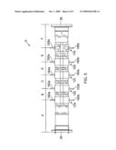 Apparatus for flexibly restraining service loops in an oil derrick to prevent entangling of the loops diagram and image