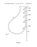 Apparatus for flexibly restraining service loops in an oil derrick to prevent entangling of the loops diagram and image