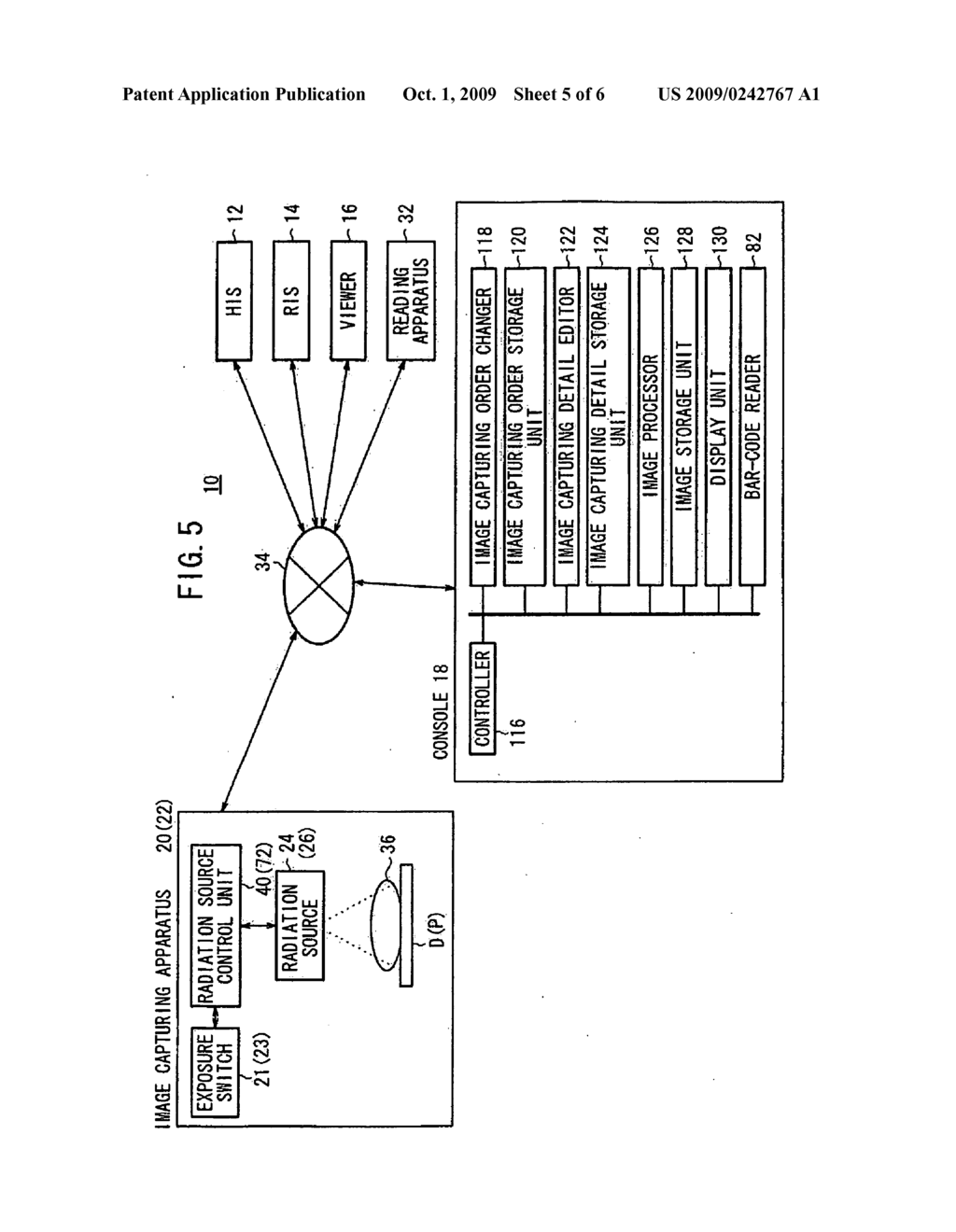 Radiation image capturing system, controller, program, and radiation image capturing method - diagram, schematic, and image 06