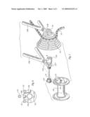 Cycle wheel mounting system diagram and image