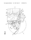 Saddle-type vehicle including wheel well shields and an underbody splash guard member diagram and image