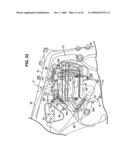 Motorcycle including brake-by-wire system with flexibly supported fluid pressure regulating unit diagram and image