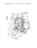 Motorcycle including brake-by-wire system with flexibly supported fluid pressure regulating unit diagram and image