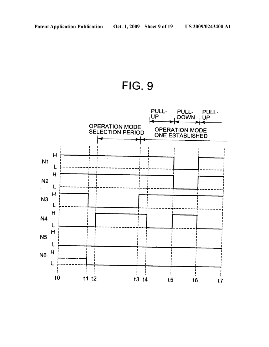 Semiconductor device capable of switching operation modes and operation mode setting method therefor - diagram, schematic, and image 10